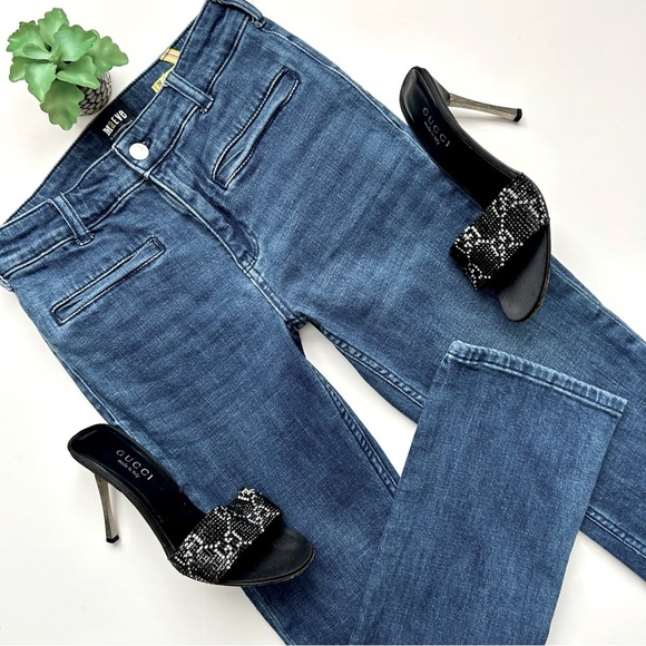 Anthropologie Maeve The Essential Slim High-Rise Straight Jeans Welt Pockets 26 - Picture 2 of 12